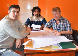 De izquierda a derecha, Aldo Calvi, Jorge Barrera y Miguel López Gutiérrez